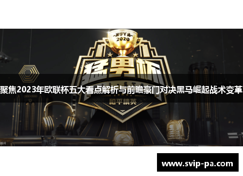 聚焦2023年欧联杯五大看点解析与前瞻豪门对决黑马崛起战术变革